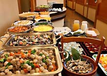 朝食バイキング