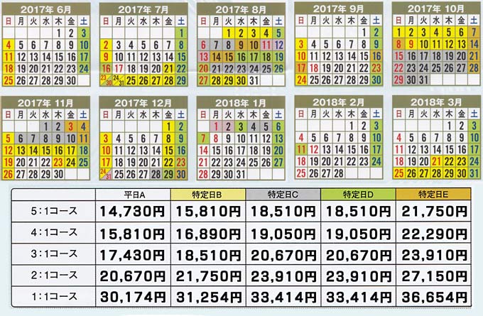 コンパニオンパック料金表